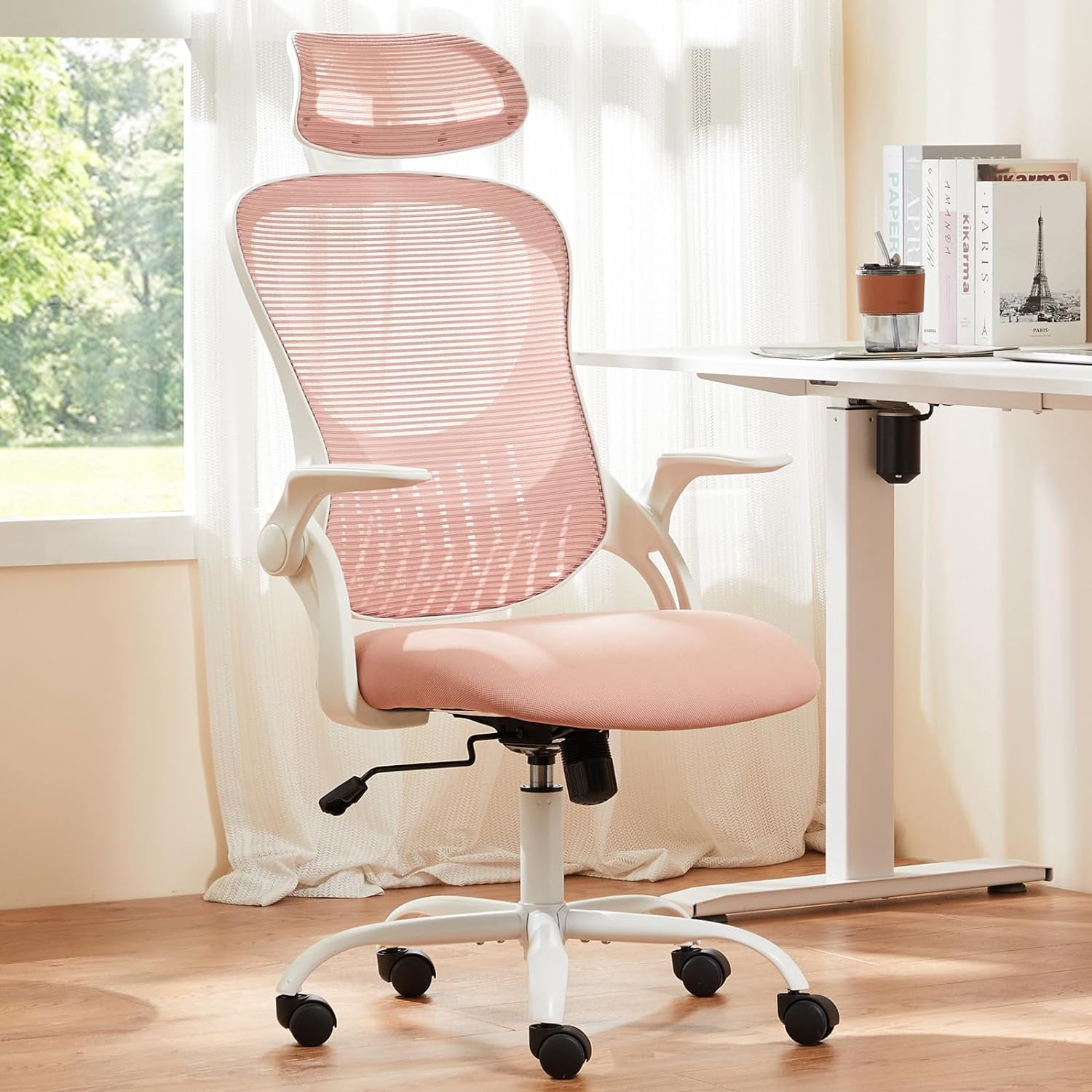 Office Chair, Desk Chair, Adjustable Rolling Study Leisure Computer Reading Chair